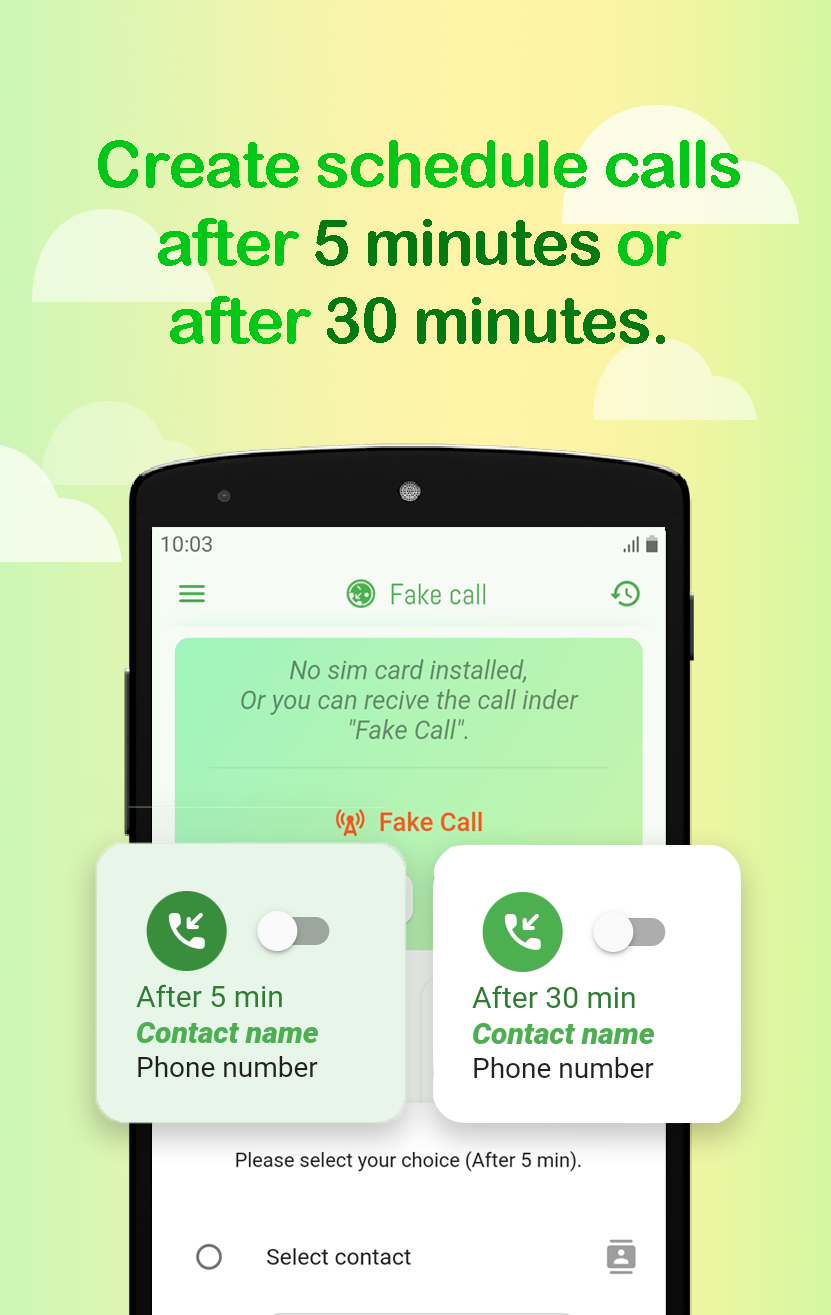 fake call screenshot three